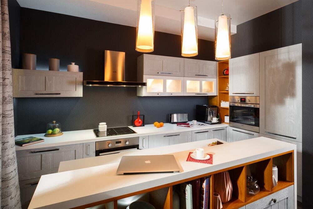 Фото интерьера Тимберика Снежный дуб