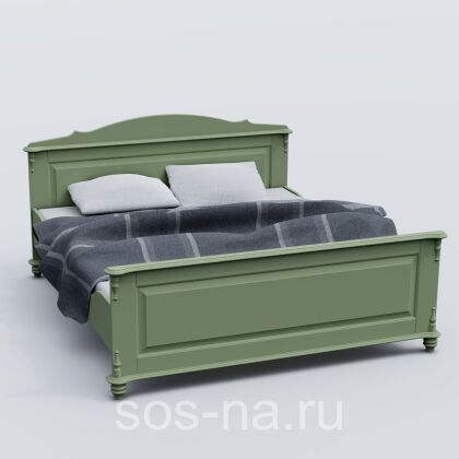 Кровать Скандия двуспальная с высокой спинкой