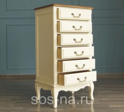 Комод Леонтина высокий 6 ящиков