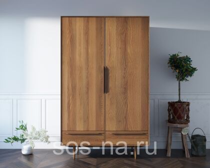 Шкаф двустворчатый "Bruni" с двумя ящиками