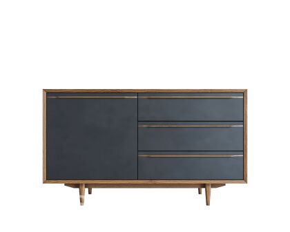 Комод "Brun Black" с ящиками и дверкой