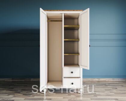 Шкаф двухстворчатый "Odri" мини с двумя ящиками