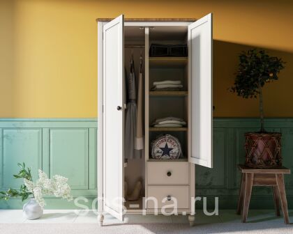 Шкаф двухстворчатый "Odri" мини с двумя ящиками