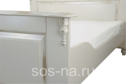 Кровать Скандия двуспальная с высокой спинкой