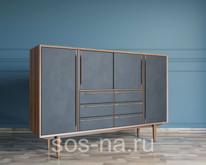 Большой комод "Bruni Black"