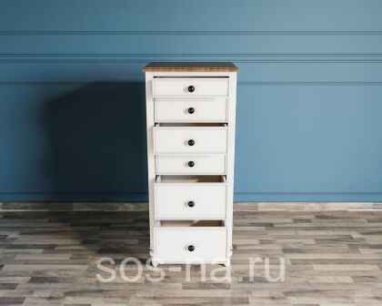 Узкий комод "Odri" 6 ящиков