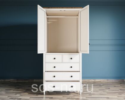 Шкаф двухстворчатый "Odri" с 5 ящиками