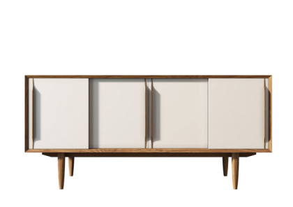 Комод "Bruni white" четыре дверки BR23WH