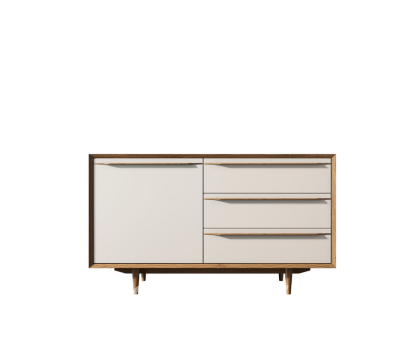 Комод "Bruni white" с ящиками и дверкой BR-02WH