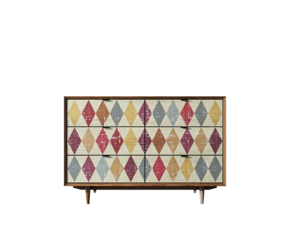 Комод "Bruni print" с шестью ящиками BR05P