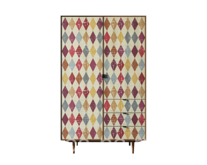 Шкаф "Bruni print" с ящиками BR27P