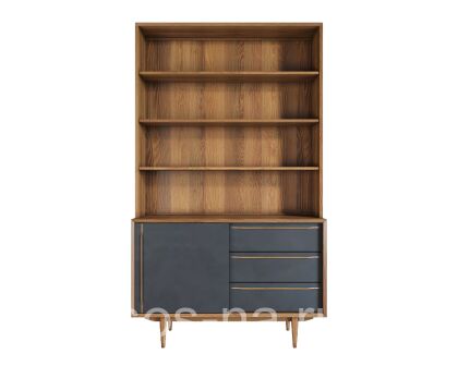 Стеллаж "Bruni Black" с дверками