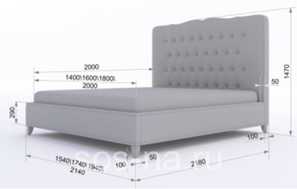 Кровать мягкая Амаль