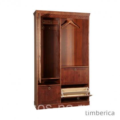 Шкаф Дания для прихожей комбинированный