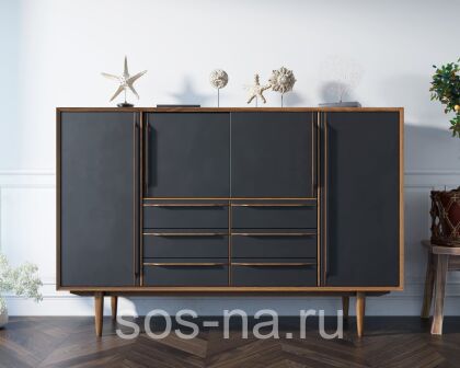 Большой комод "Bruni Black"
