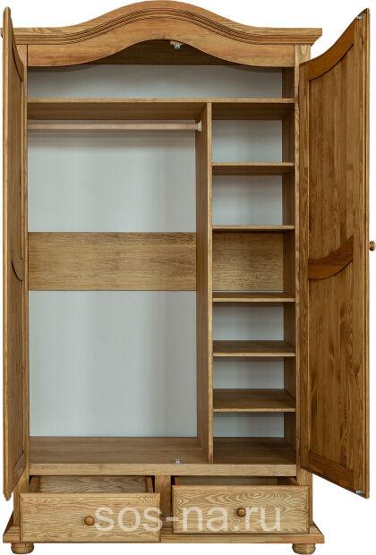 Шкаф 2х дверный Лотос с ящиками