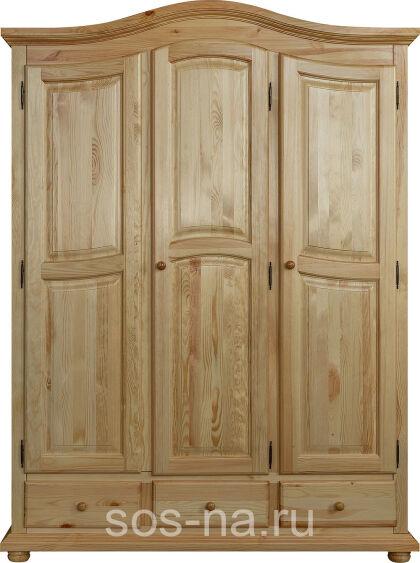 Шкаф 3-х дв. Лотос БМ2.701.1.44 (2191) с ящиками