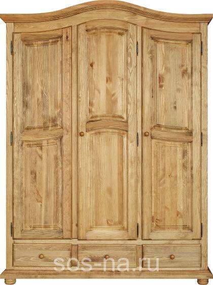 Шкаф 3-х дв. Лотос БМ2.701.1.44 (2191) с ящиками