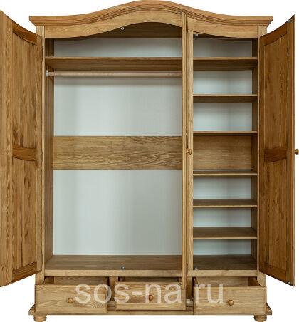 Шкаф 3-х дв. Лотос БМ2.701.1.44 (2191) с ящиками