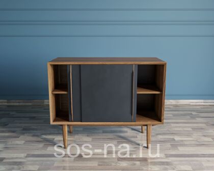 Комод "Bruni Black" две дверки