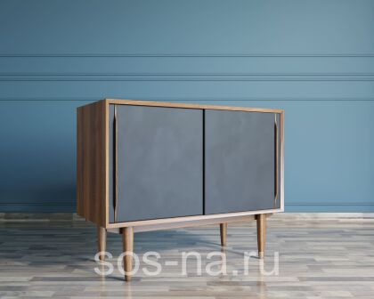 Комод "Bruni Black" две дверки