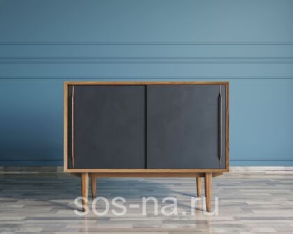 Комод "Bruni Black" две дверки