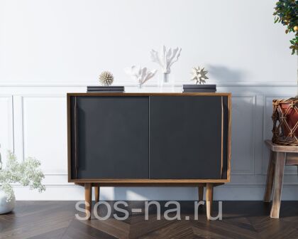 Комод "Bruni Black" две дверки