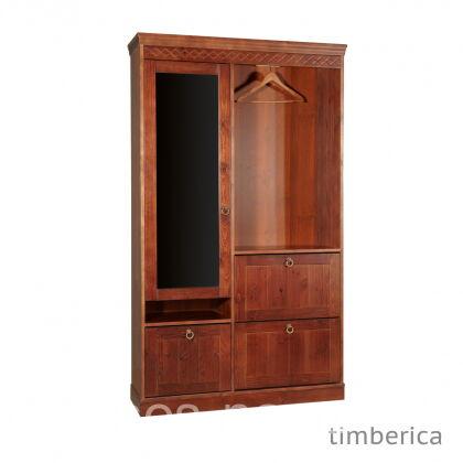 Шкаф Дания для прихожей комбинированный