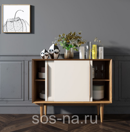 Комод "Bruni white" две дверки BR25WH