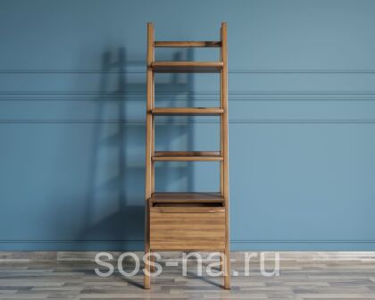 Узкий стеллаж "Bruni" с открытыми полками