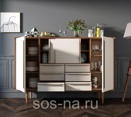 Большой комод "Bruni white" BR09WH