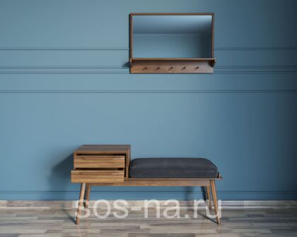 Лавка с зеркалом "Bruni"