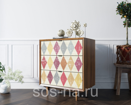 Комод "Bruni print" на три ящика BR07P