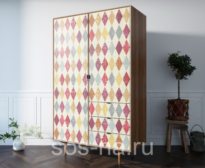 Шкаф "Bruni print" с ящиками BR27P