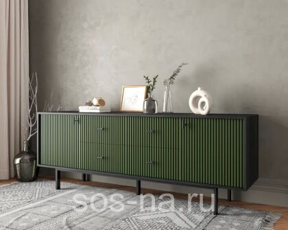 Комод две дверки и четыре ящика "Emerson" EM19