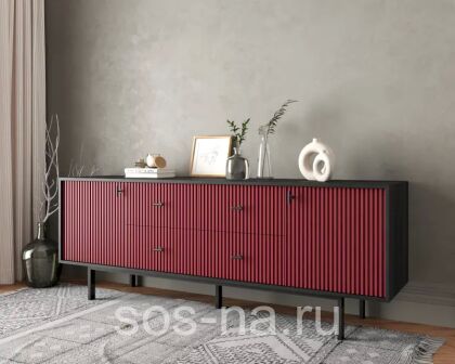 Комод две дверки и четыре ящика "Emerson" EM19