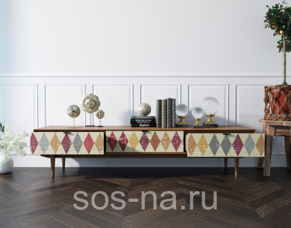 Консоль под TV "Bruni print" с ящиками BR-21P