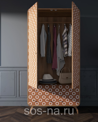 Шкаф "Ellipse Print" с ящиками принт