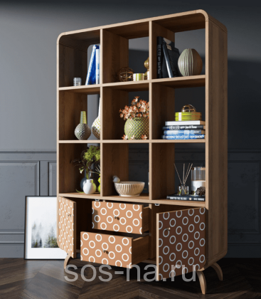 Стеллаж "Ellipse" принт 3 EL13