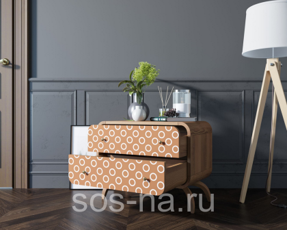 Комод "Ellipse Print" с двумя ящиками принт 3 EL02