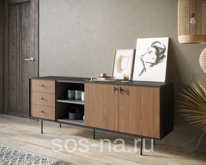 Комод с дверками и нишей "Emerson" EM15