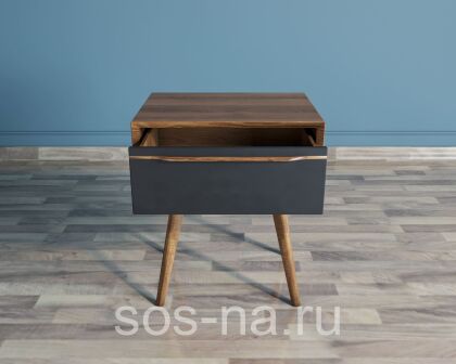 Тумба "Bruni Black" с ящиком
