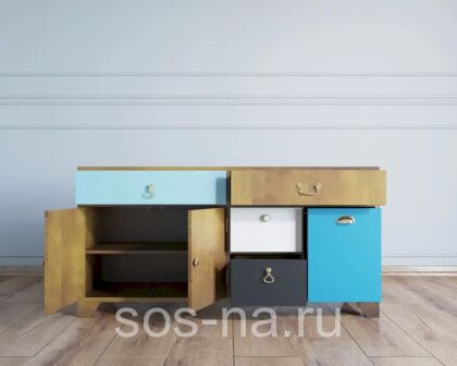 Комод большой под TV «Aquarelle» арт RE-41