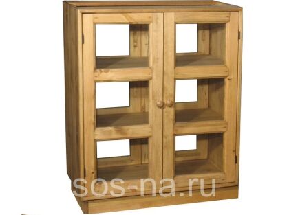 Шкаф-стол 80 двери с 2х сторон ПЛ 30 (вощение)