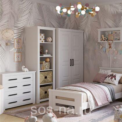 Шкаф "Ярви" 2-створчатый платяной со стеклом