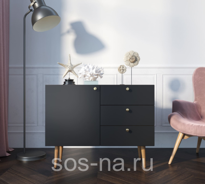 Комод "Berber" три ящика и дверка BB34