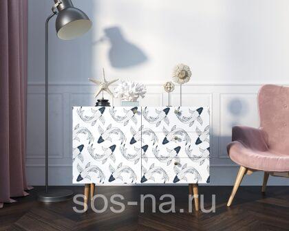 Комод "Berber" три ящика и дверка BB34