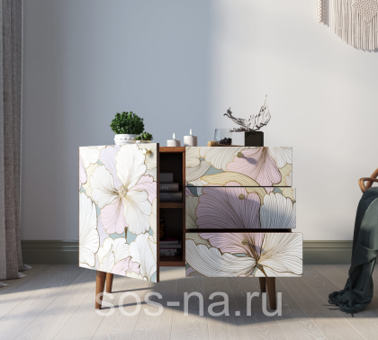 Комод "Berber" три ящика и дверка BB34