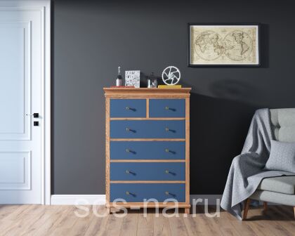 Комод "Jules Verne" высокий из березы и ясеня