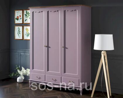 Шкаф Leontina для одежды трехстворчатый с ящиками арт ST9327KR/3